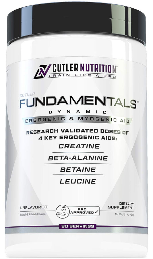 Cutler Nutrition Fundamentals Intra- or Post-Workout Recovery Drink Powder, 15 Servings