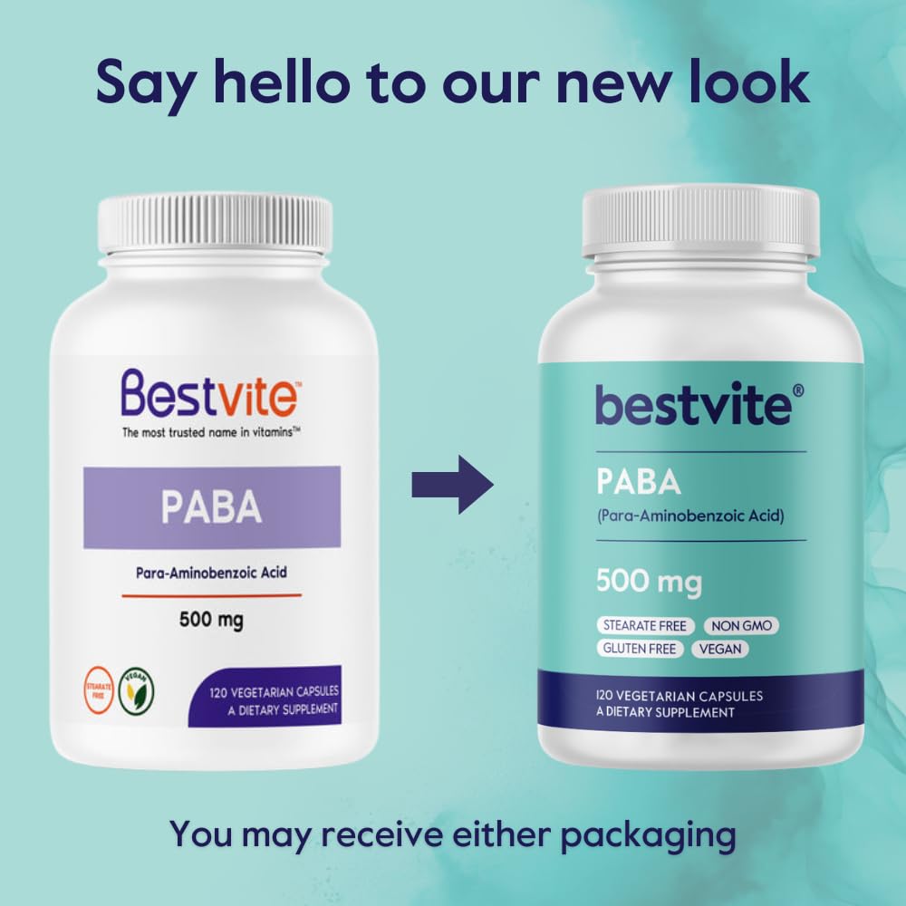 BESTVITE PABA 500mg Capsule, 120 Capsules