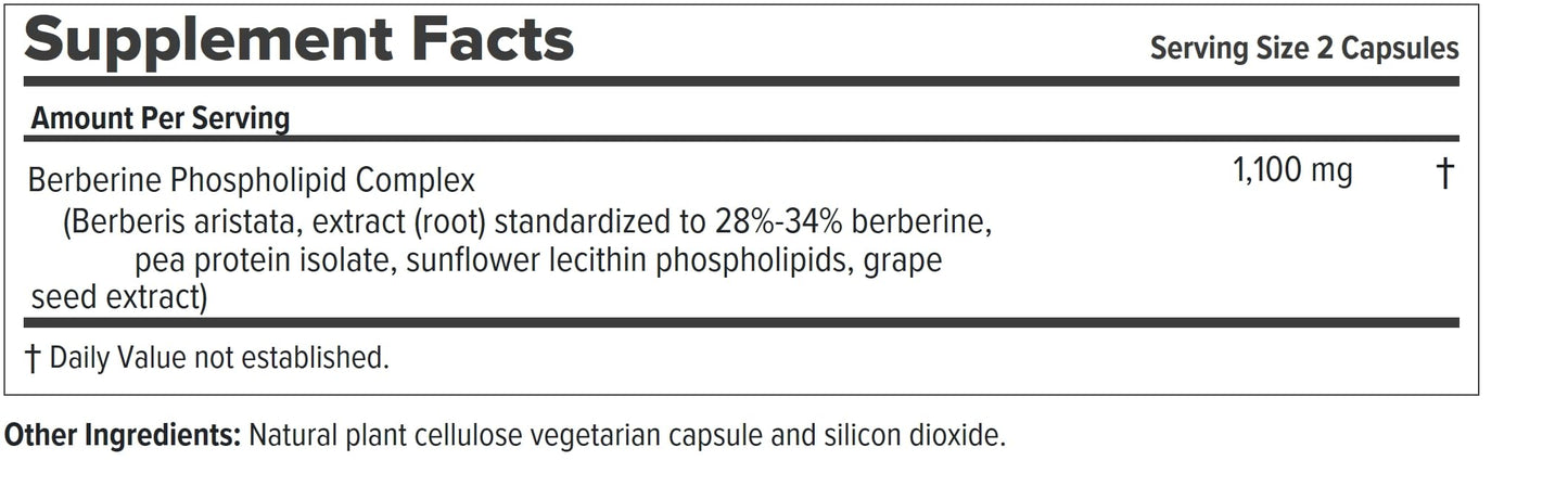 ANDREW LESSMAN ProCaps Berberine Phospholipid Complex Capsules, 30 Count