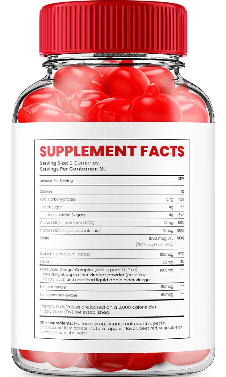 Indelo Keto Ripped ACV Gummies, 300 Gummies