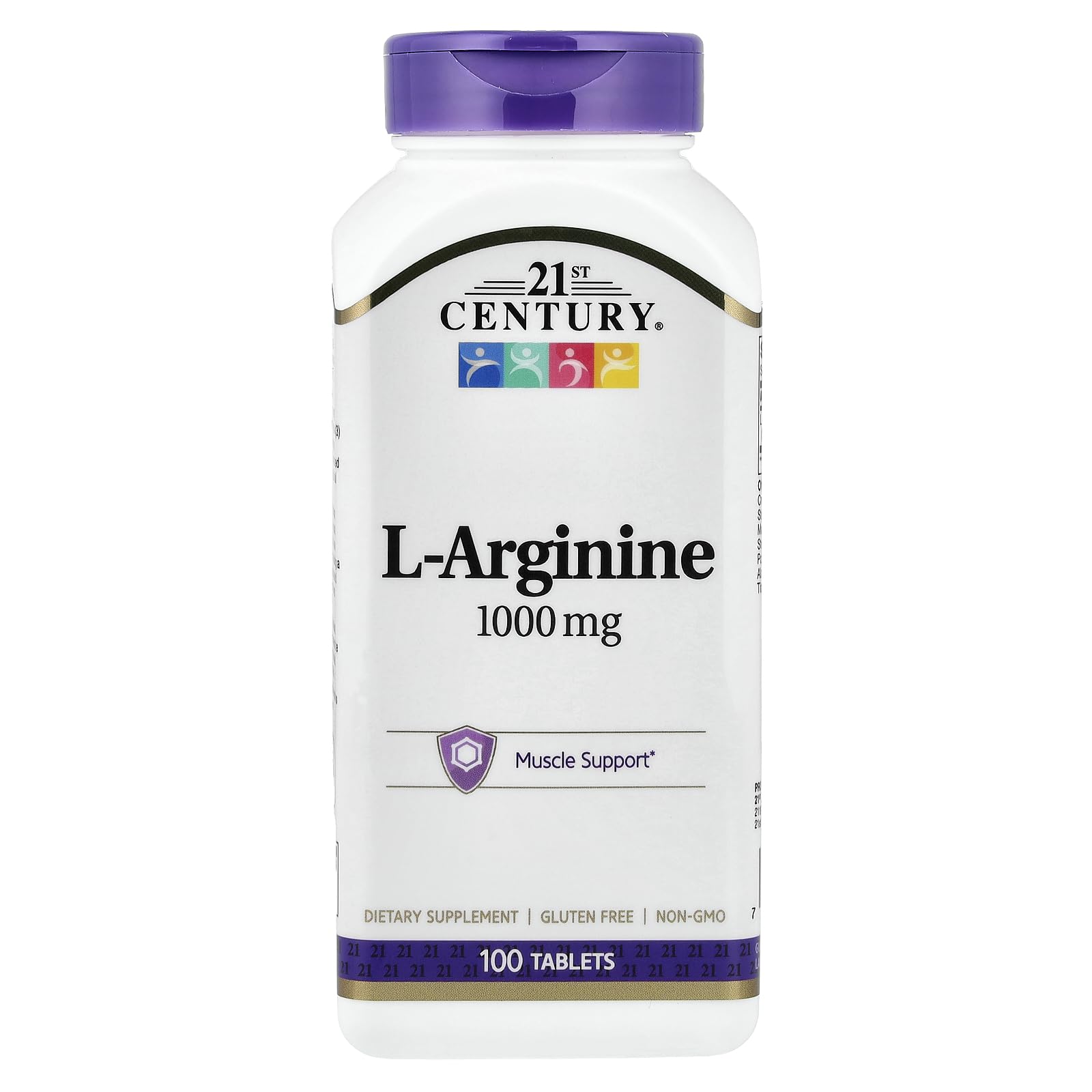 21st Century L-Arginine 1000mg Maximum Strength Tablets, 100 Count