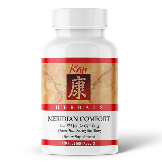 Kan Herbals Meridian Comfort Traditional Chinese Herbal Formula with Kudzu and Cinnamon Twig to Support Comfortable Movement, Flexible Joints, and Balanced Inner Outer Response, 120 Tablets