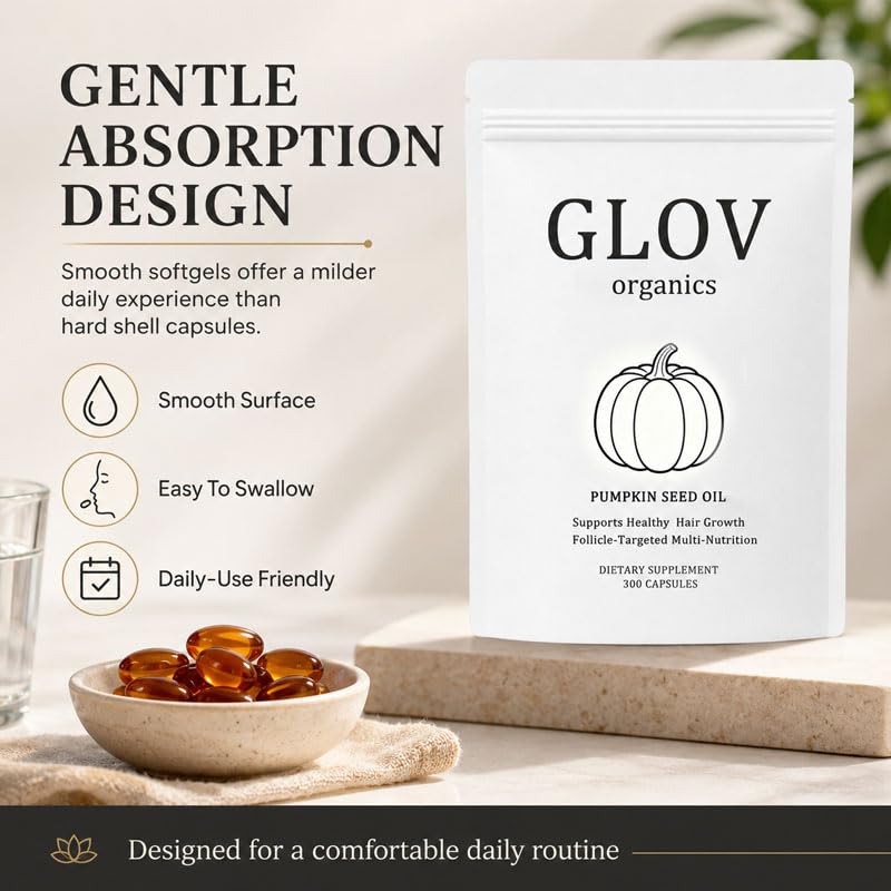 Glov Organics Pumpkin Seed Oil Capsule, 1 Count