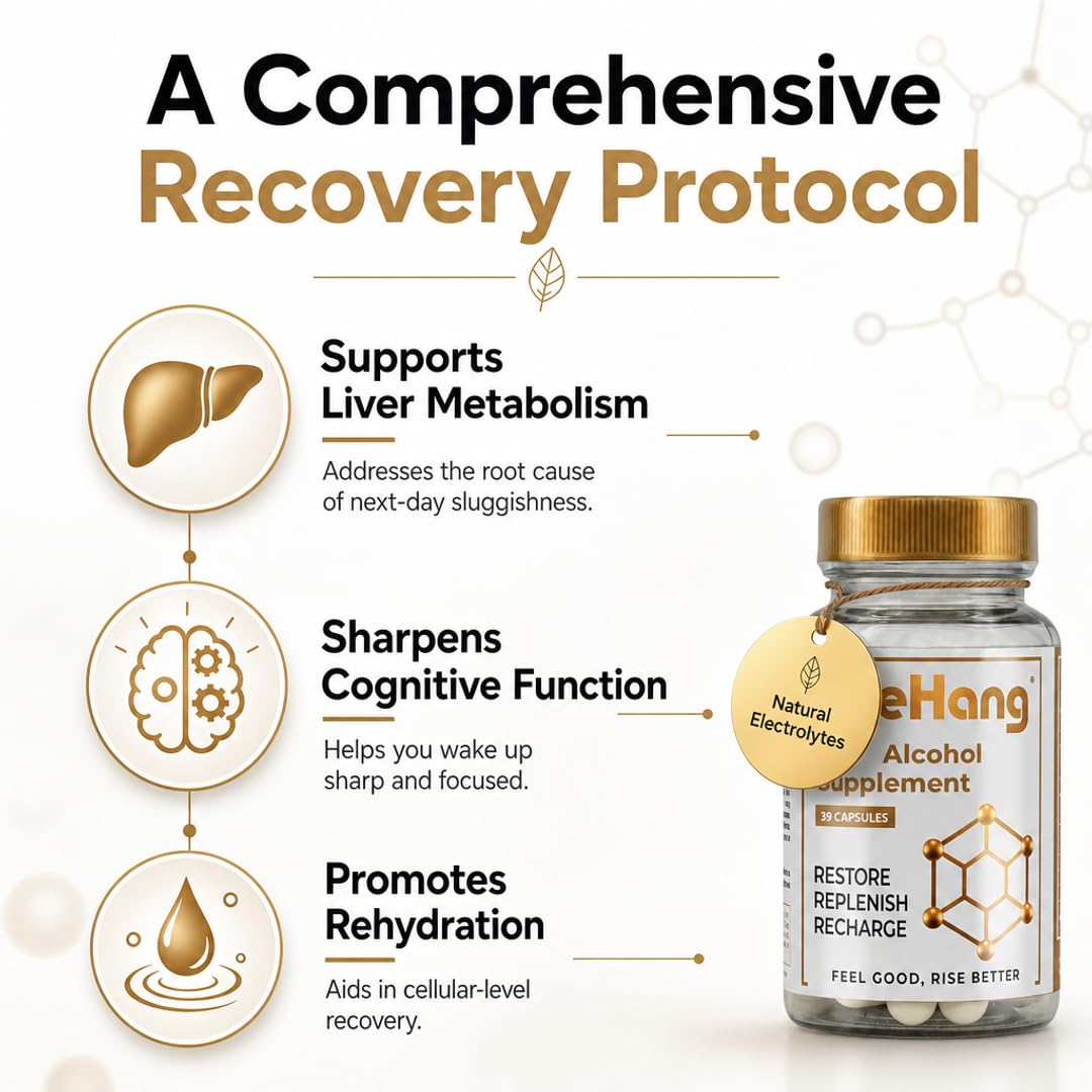 ByeHang DHM 1200mg Post-Celebration Wellness Supplement Capsule, 39 Count