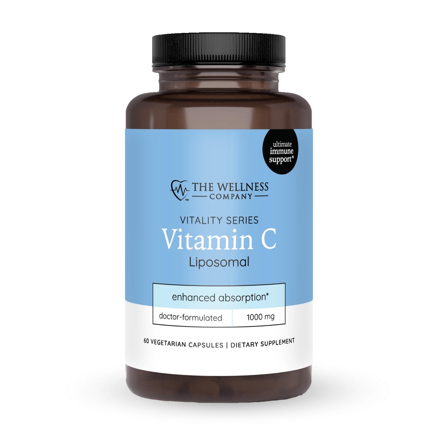 The Wellness Company Liposomal Vitamin C – Ultimate Absorption for Immune Support Capsule 60 Count