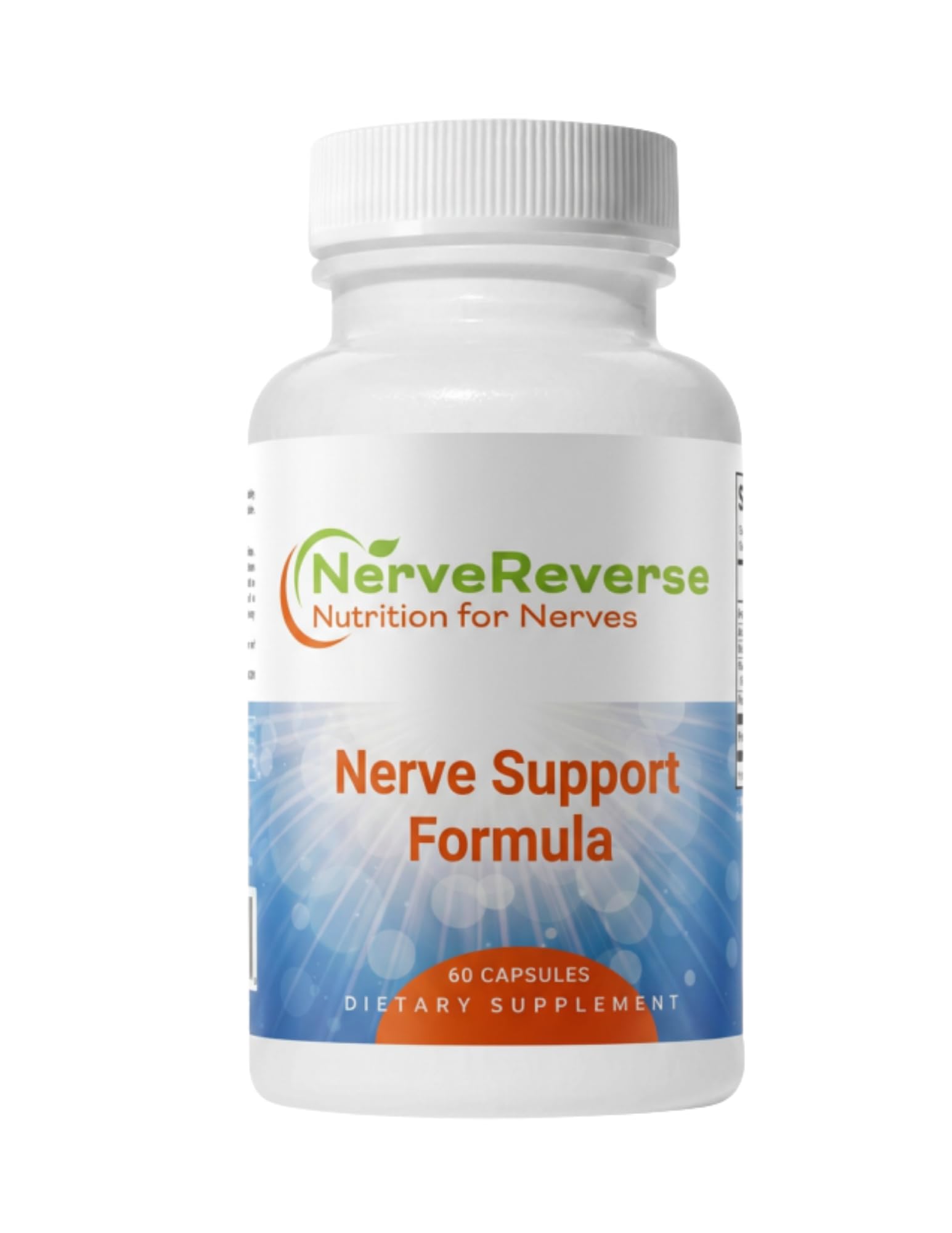 NerveReverse Nutrition for Nerves NerveReverse Support Formula Alpha Lipoic Acid 600mg - Extra Strength Benfotiamine, B12, B9, B6, and D3 - Nerve, Energy, and Metabolism Support - Vegan - 60 Capsules
