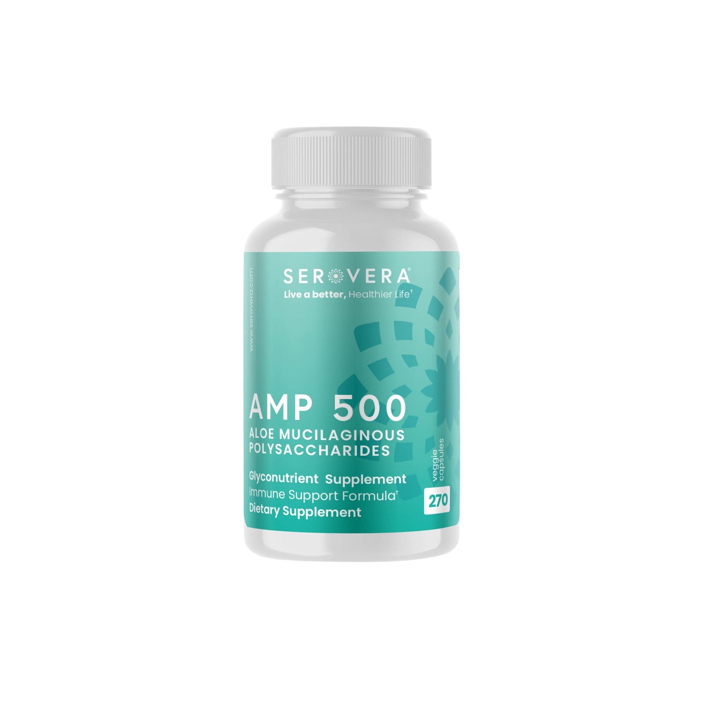 SEROVERA AMP Organic Aloe Glyconutrient Supplement Capsule, 270 Count
