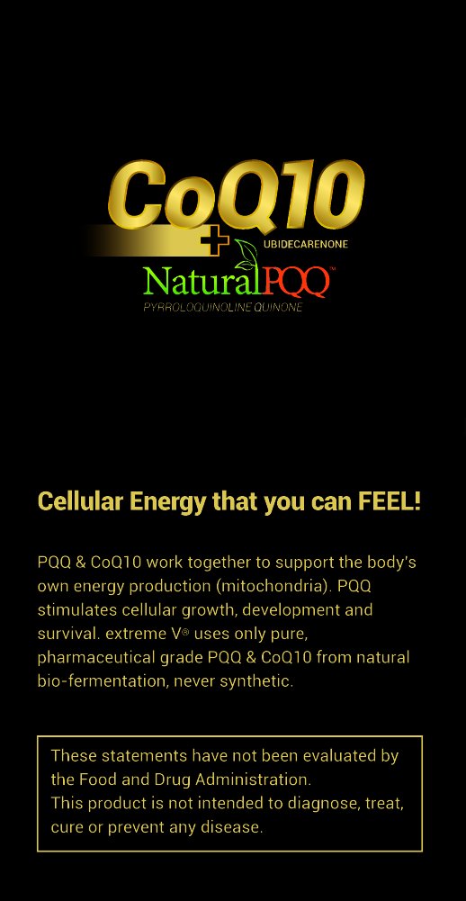 Extreme V, Inc CoQ10 QQ CoQ10 with Natural PQQ Vegetarian Softgels, 30 Count