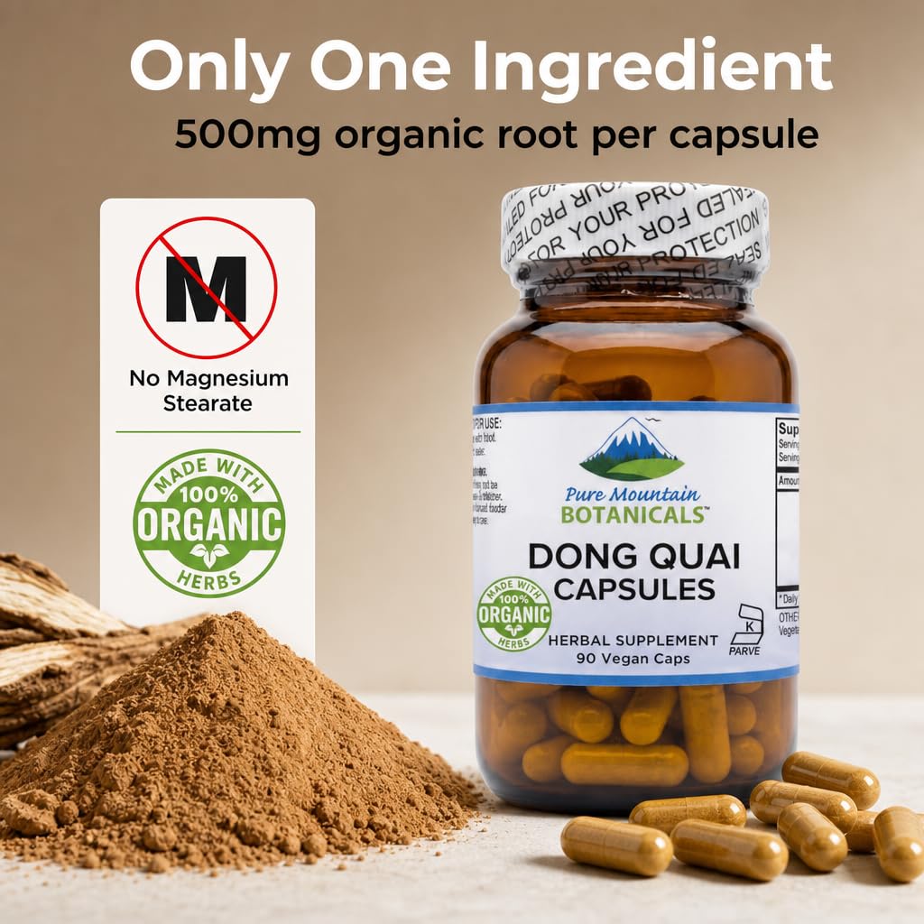 Pure Mountain Botanicals Dong Quai Capsules 90 Count