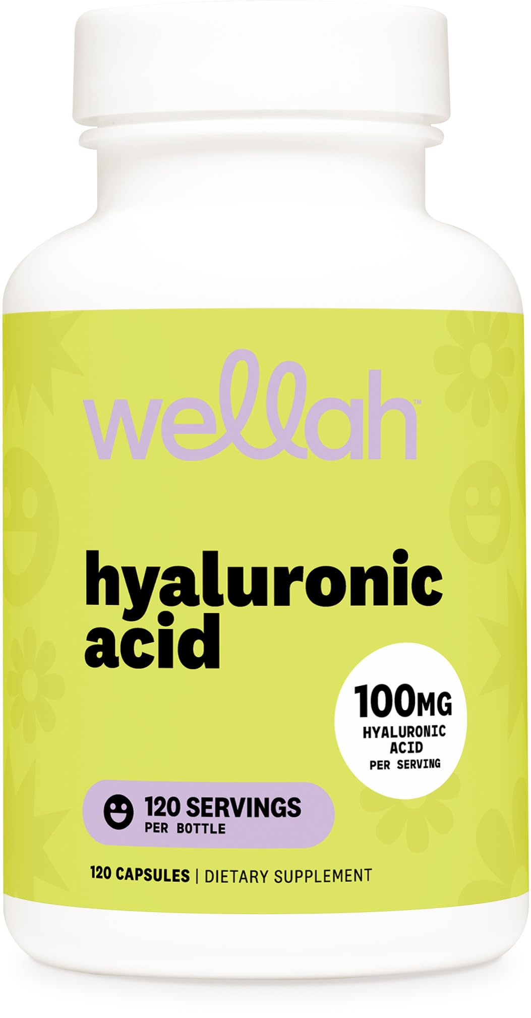 Wellah Hyaluronic Acid Supplement for Women (100mg) Capsule, 120 Capsules