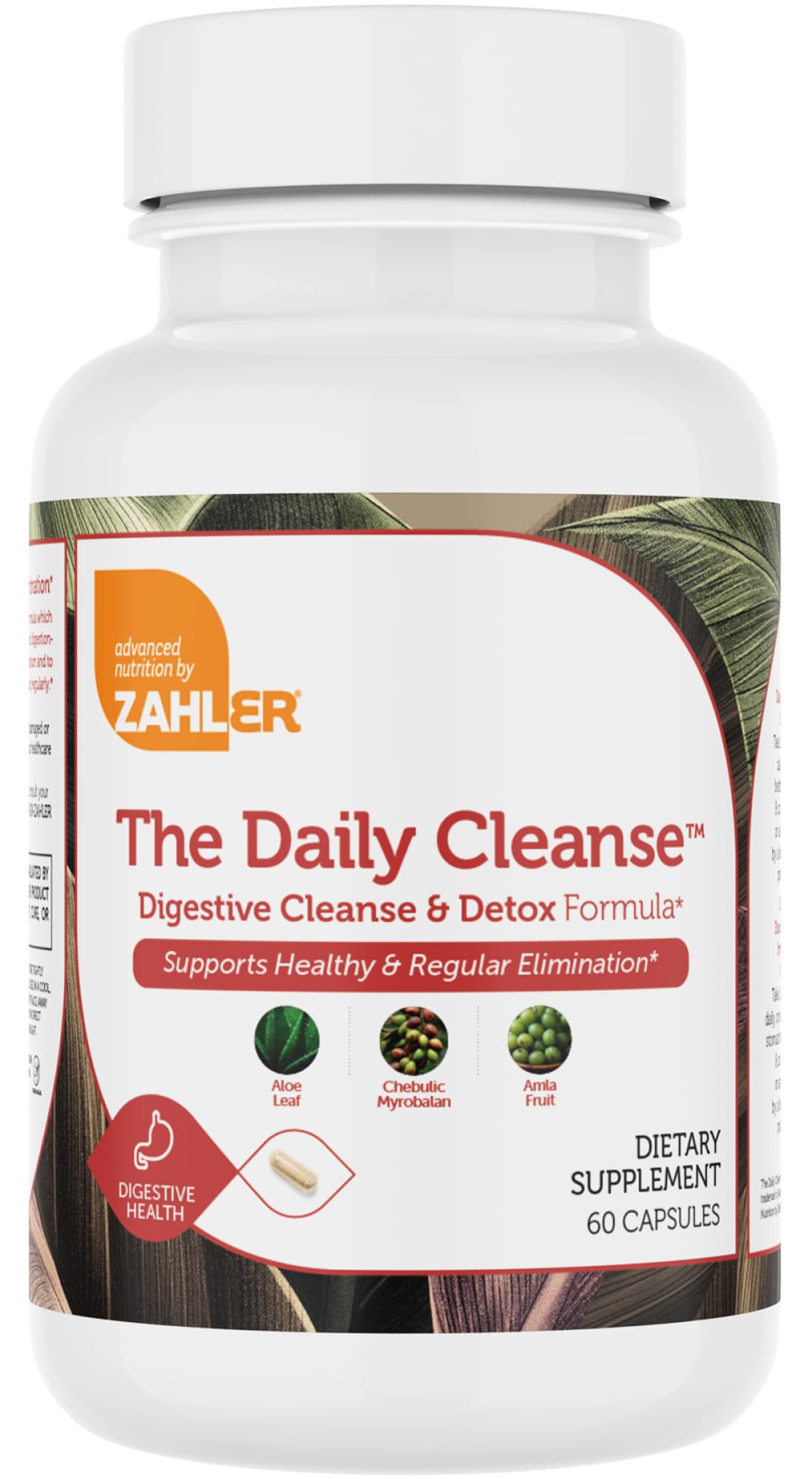 Zahler Daily Cleanse, Digestive Cleanse & Detox Formula Capsule 60 Capsules