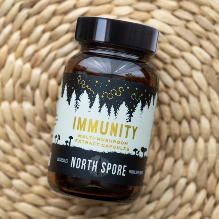 North Spore Immunity Mushroom Supplement Capsules 60 Count