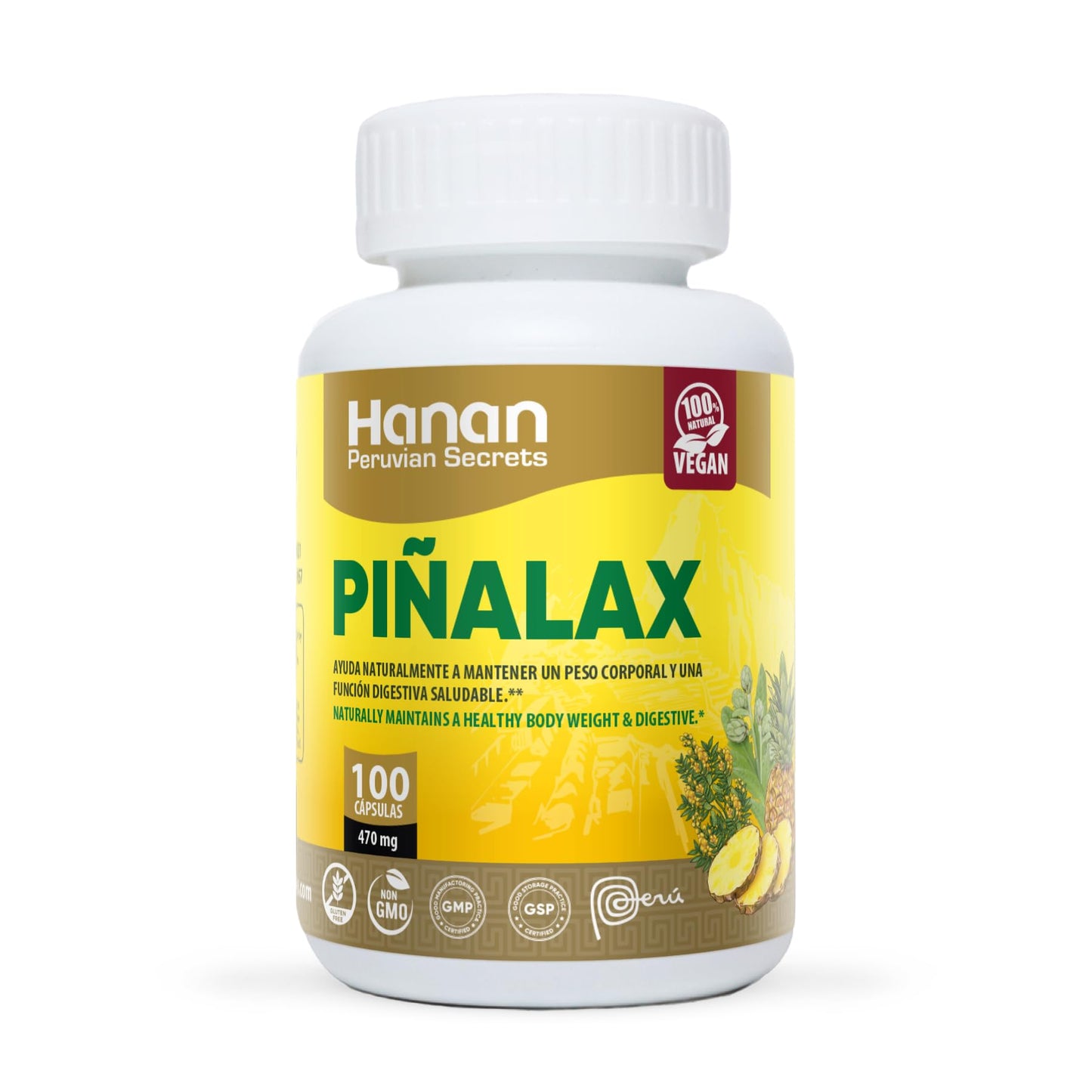 Hanan Piñalax Capsules, 300 Count