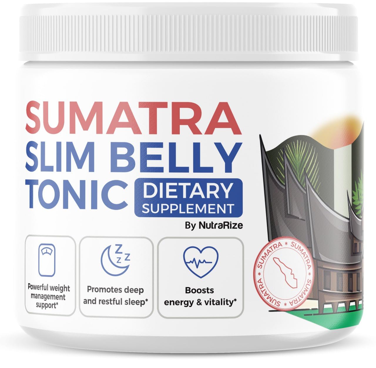 NutraRize Sumatra Slim Belly Tonic Powder, 2.75 Ounce (Pack of 1)