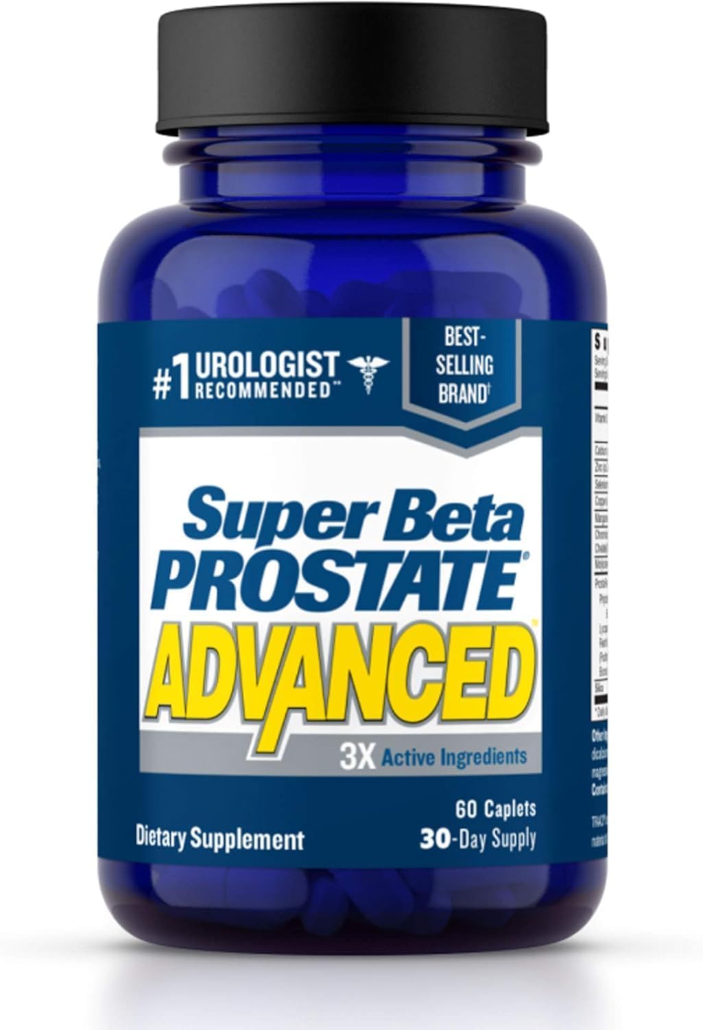 Super Beta Prostate Advanced Prostate Supplement for Men Caplets 60 Count