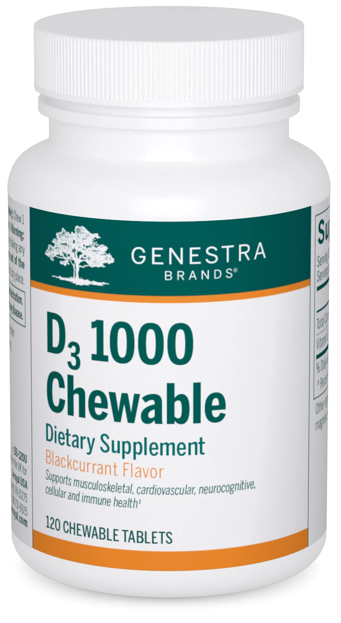 Genestra Brands D3 1000 Tablets, 120 Count