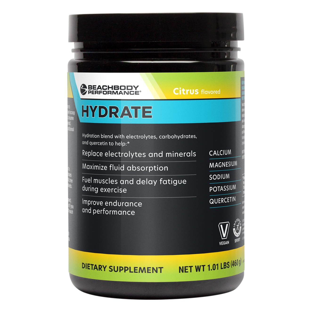 BODi Hydrate Performance Hydration Supplement, Quercetin Enriched Electrolyte Powder 16.23 oz