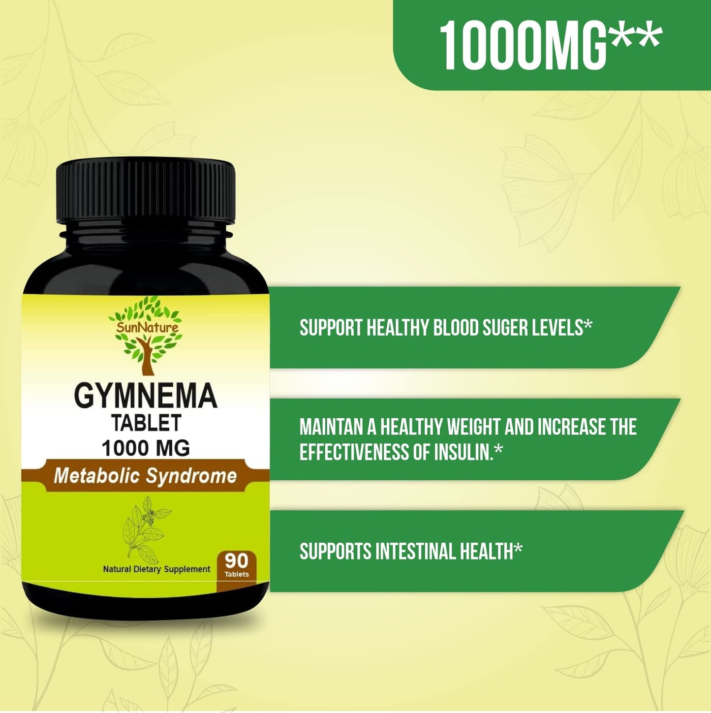 SunNature Gymnema Tablets 90 Tablets