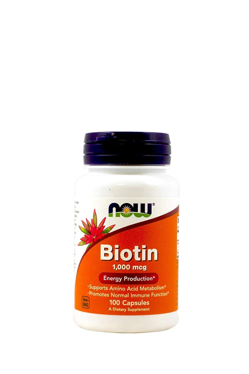 NOW Foods Biotin 1000 mcg Capsules, 200 Count
