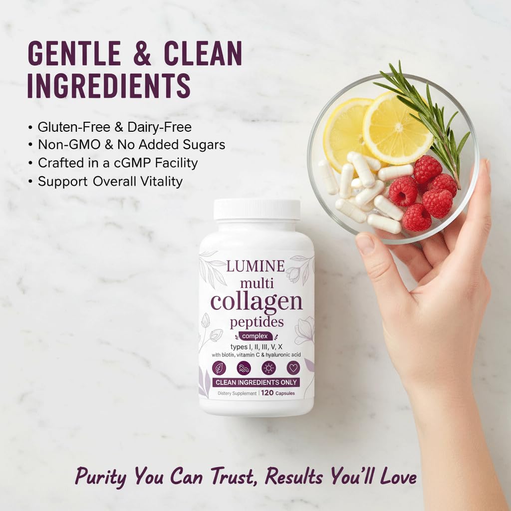 LUMINE Multi Collagen Peptides Capsule 120 Count