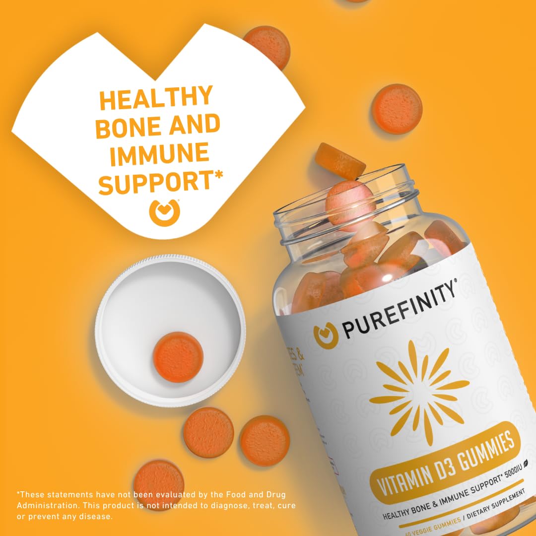 PUREFINITY Vitamin D3 5000 iu Gummies, 60 Count