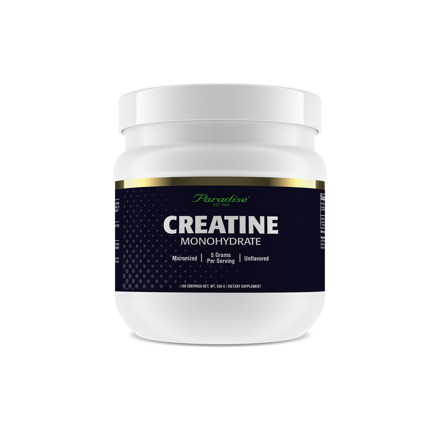 Paradise Herbs Creatine Monohydrate Powder, 17.63 oz