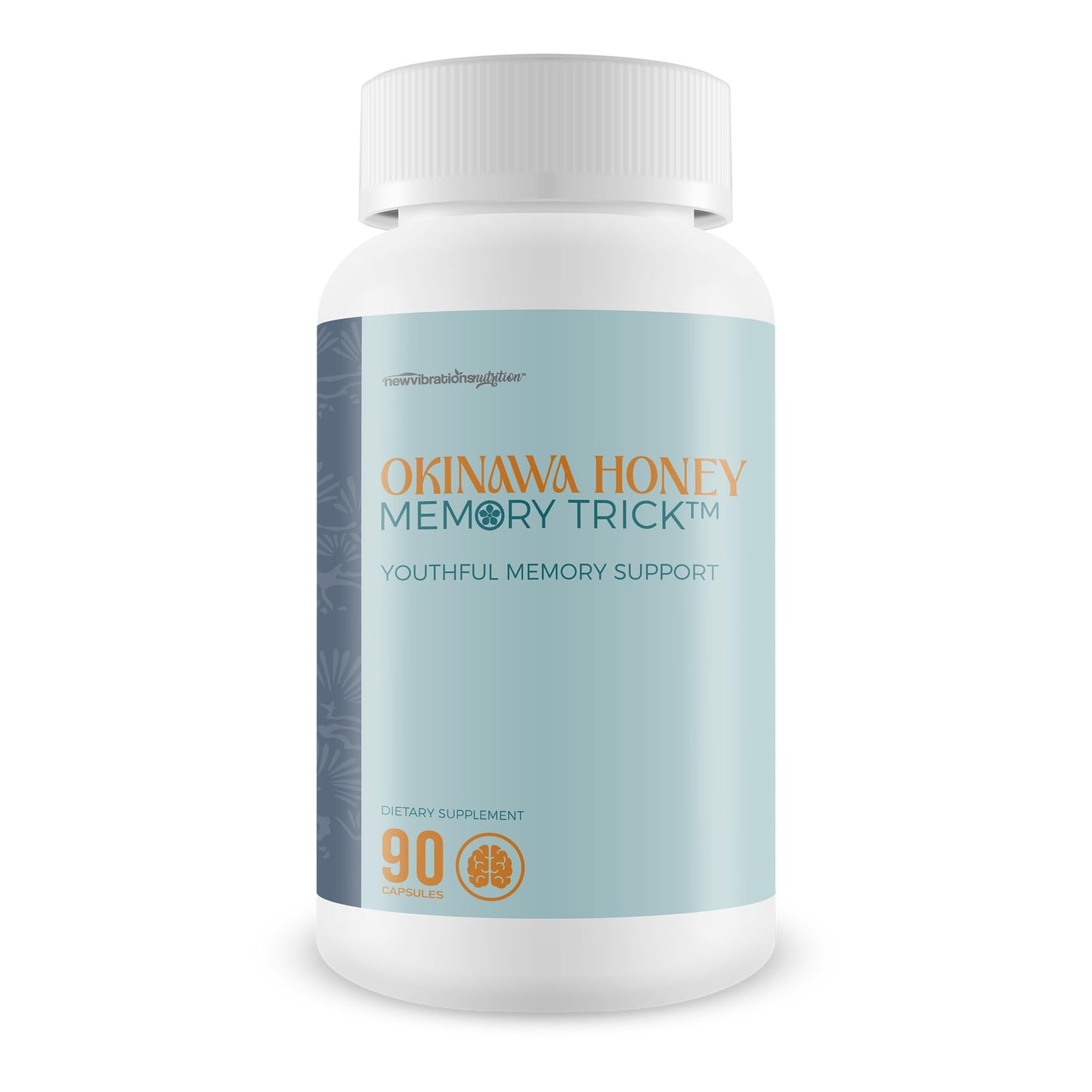 New Vibrations Nutrition Okinawa Honey Memory Trick Capsule 90 Count
