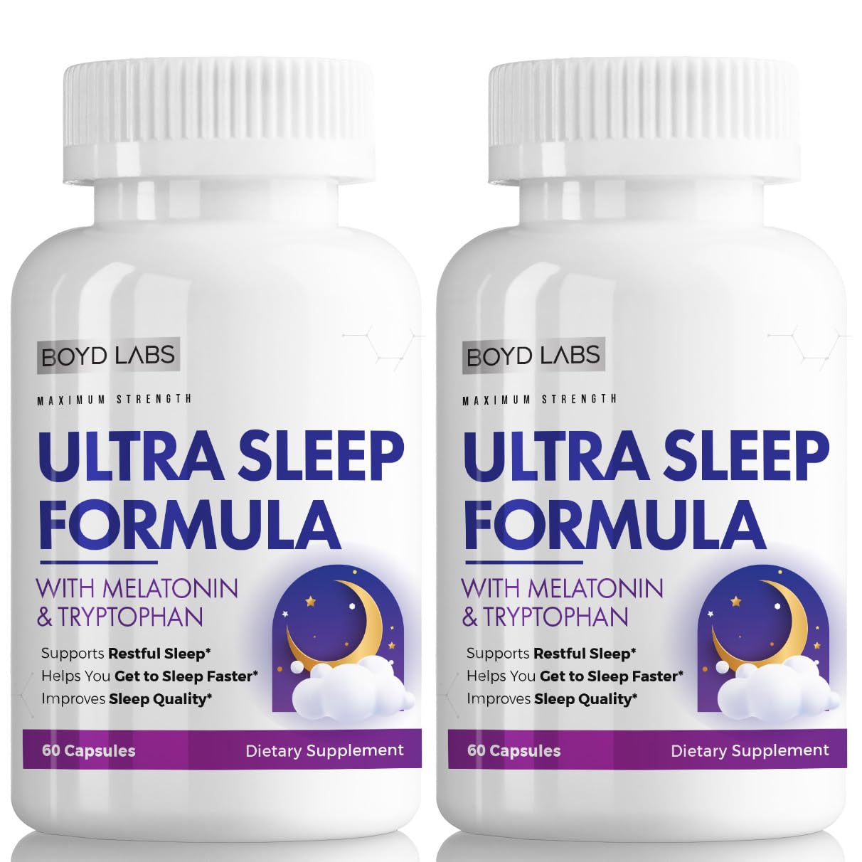 Boyd Labs Ultra Sleep Formula with Melatonin and L-Tryptophan 60 Capsules