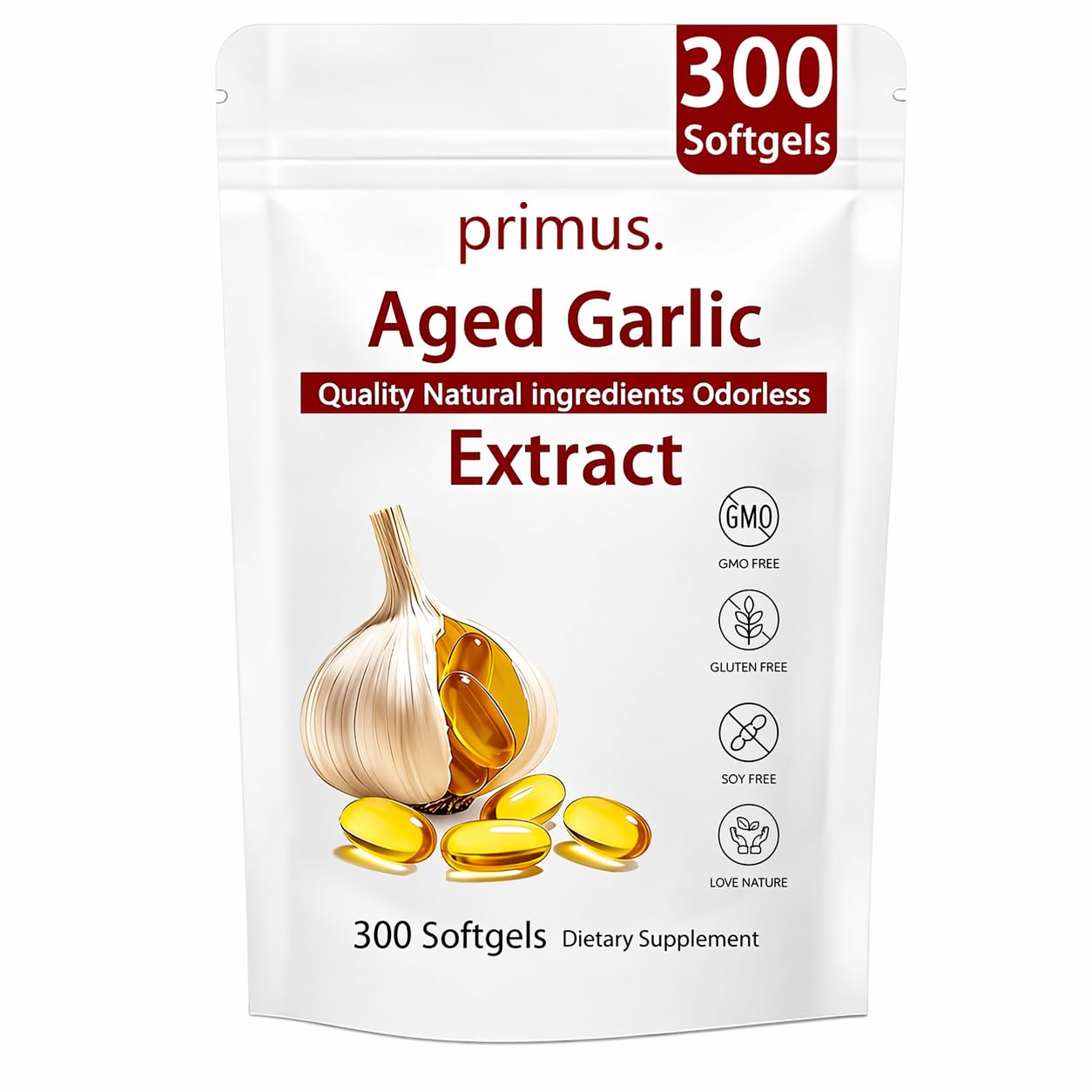 TAFUTY Aged Garlic Extract 300 Capsules