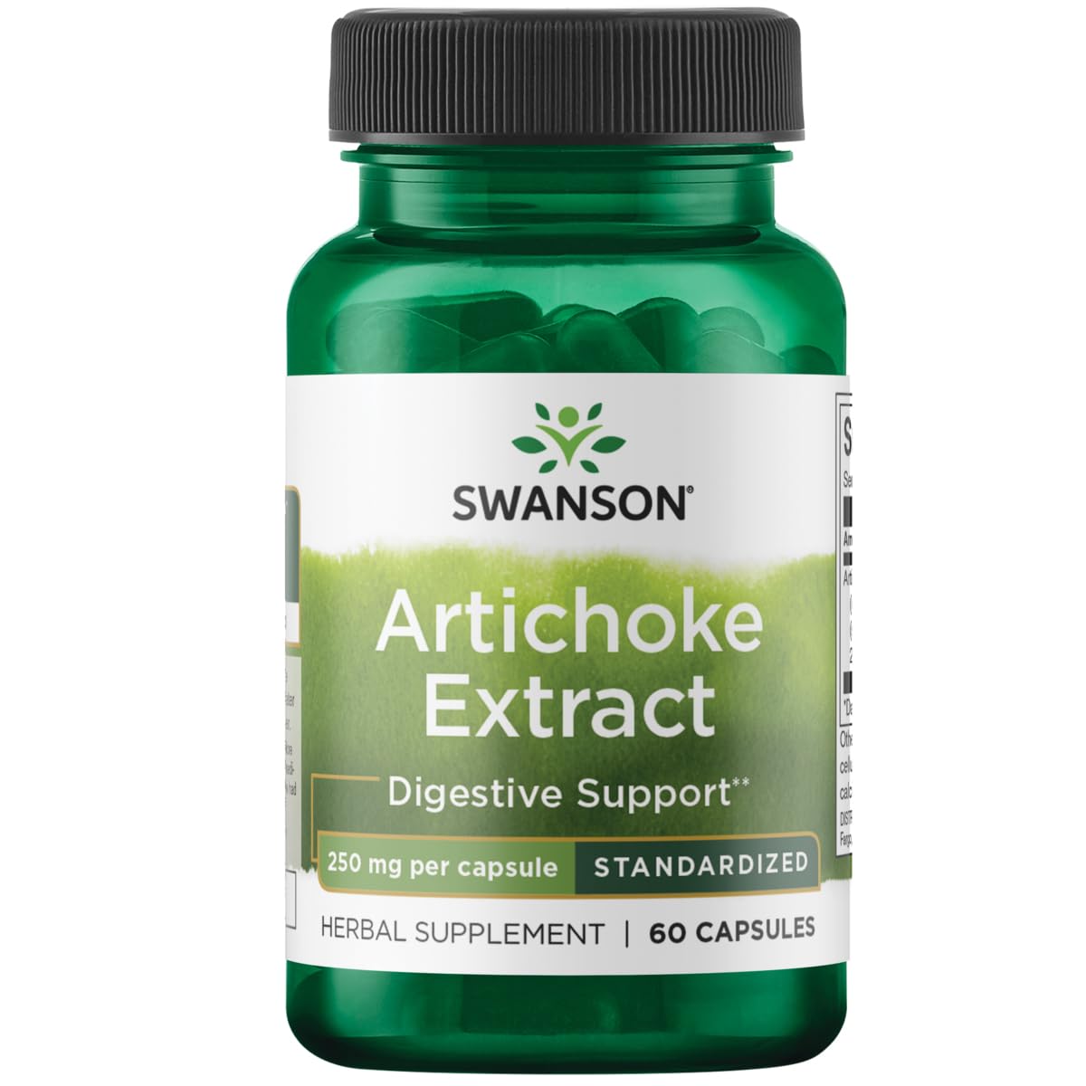 Swanson Artichoke Digestive Support 250 mg Capsules, 60 Count