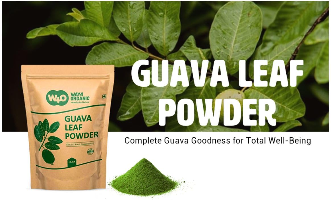 WAY 4 ORGANIC W4O Guava Leaf Powder, 16 Ounce