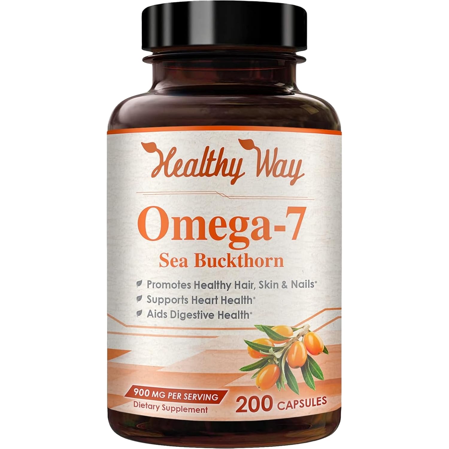 Healthy Way Pure Omega 7 Fatty Acids Capsules 200