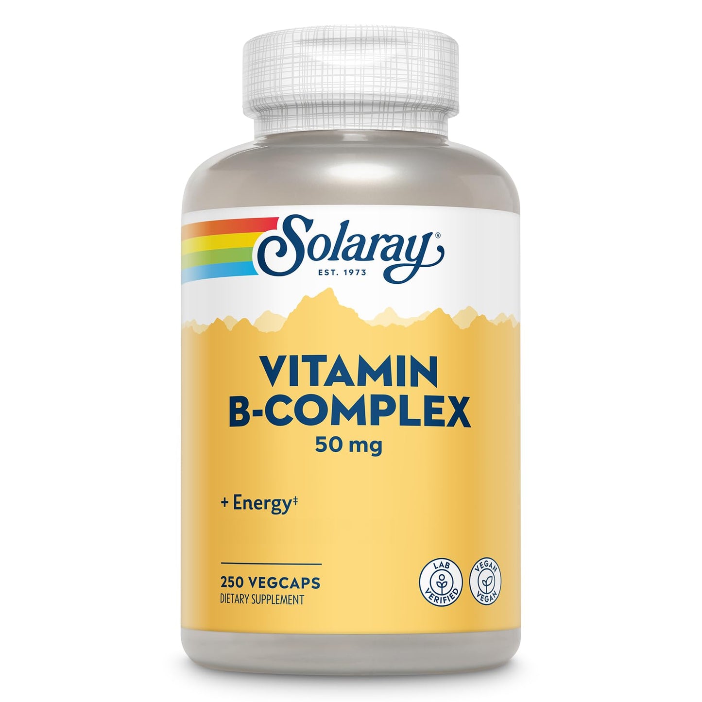SOLARAY Vitamin B Complex 50 mg Capsule, 250 VegCaps