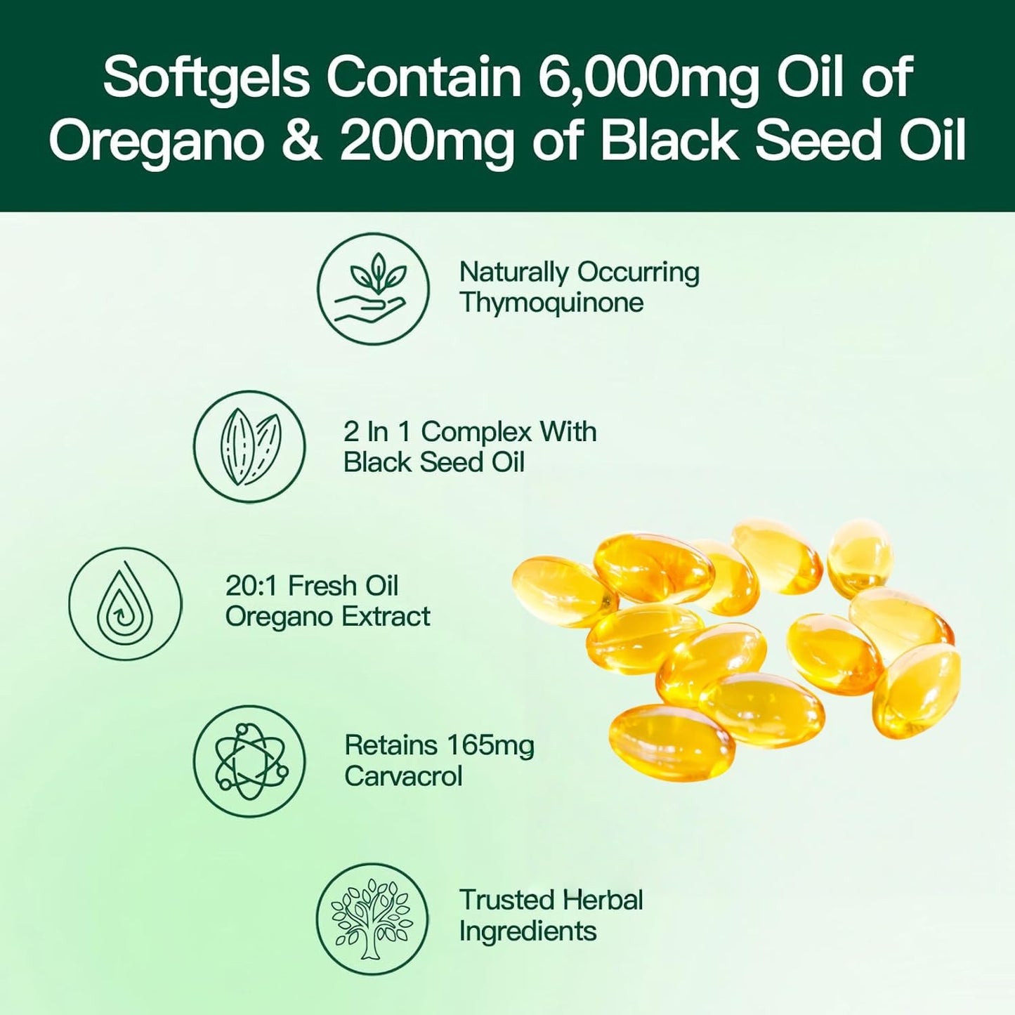 HealthyFinds Oil of Oregano Softgels 120 Count