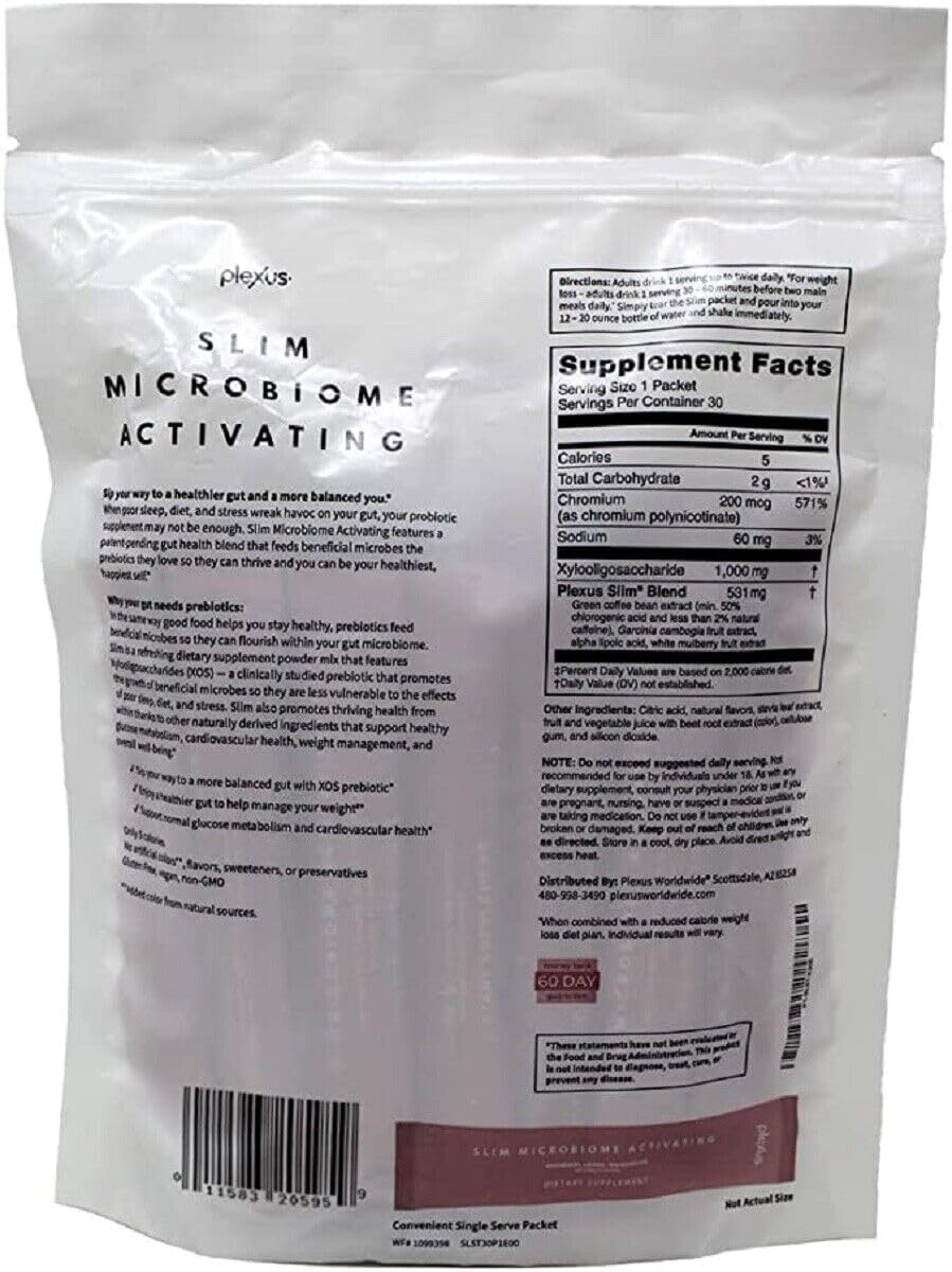 Plexus Slim MicroBiome Black Cherry Lime Blossom Powder 4.7 Ounce