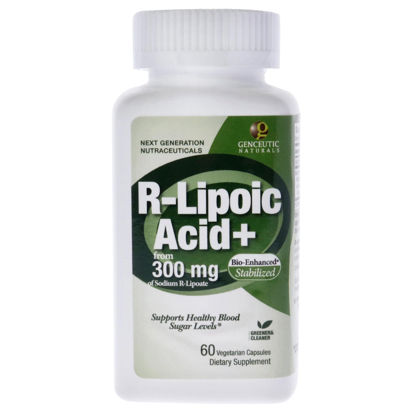 Genceutic Naturals R-Lipoic Acid Dietary Supplement Capsule 60 Capsules