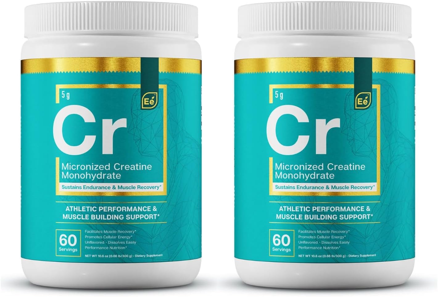 Essential Elements Micronized Creatine Monohydrate Powder 22 Servings