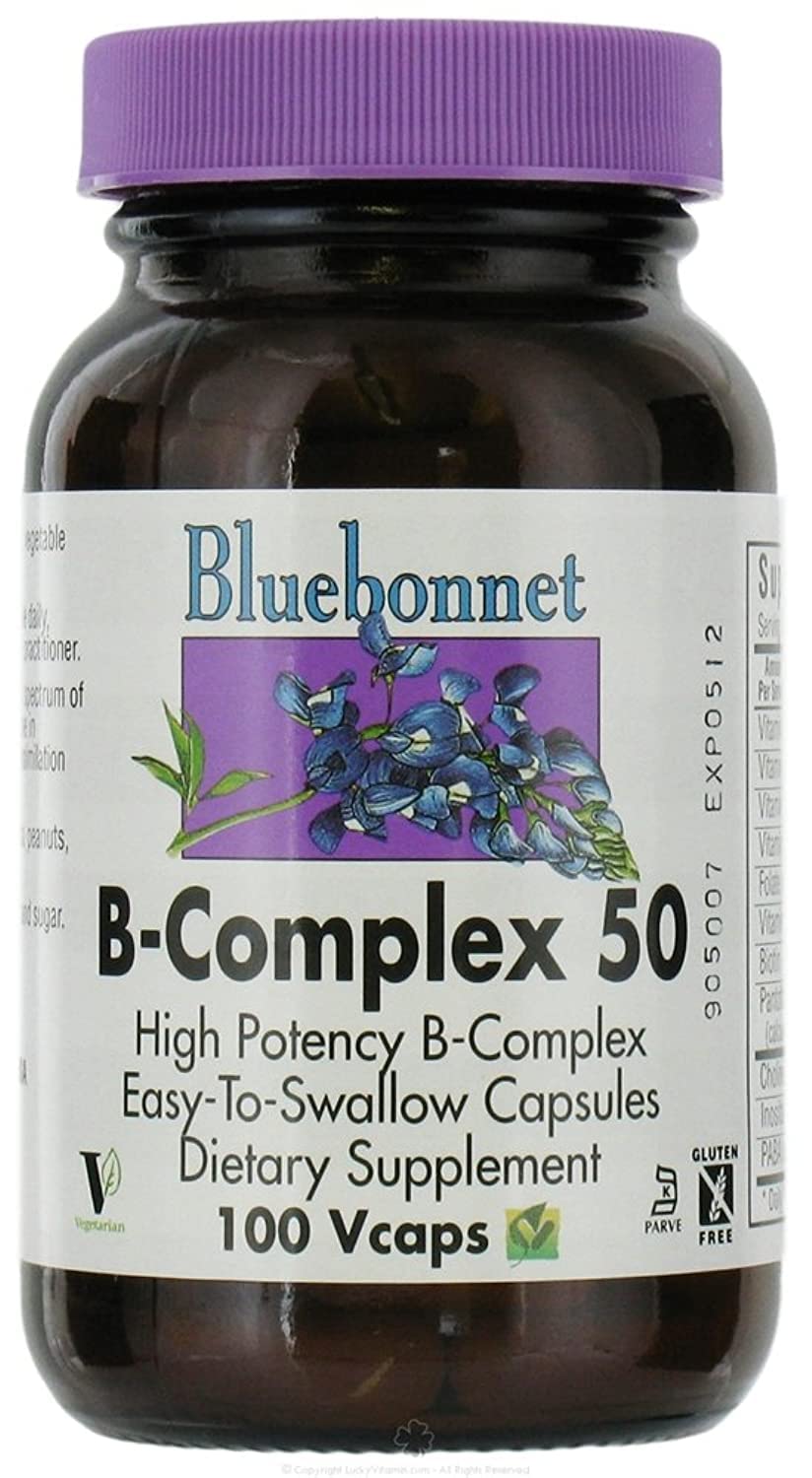 BlueBonnet B-Complex 50 Capsule, 100 Veg Caps
