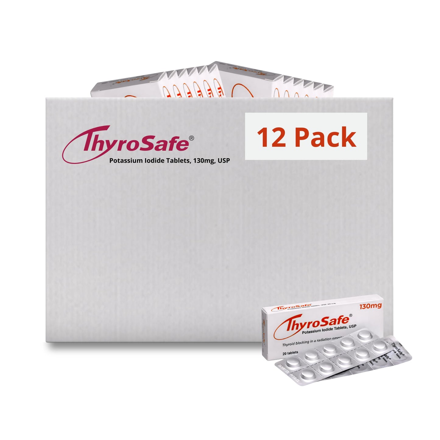THYROSAFE Potassium Iodide 130mg Tablets, 240 Count