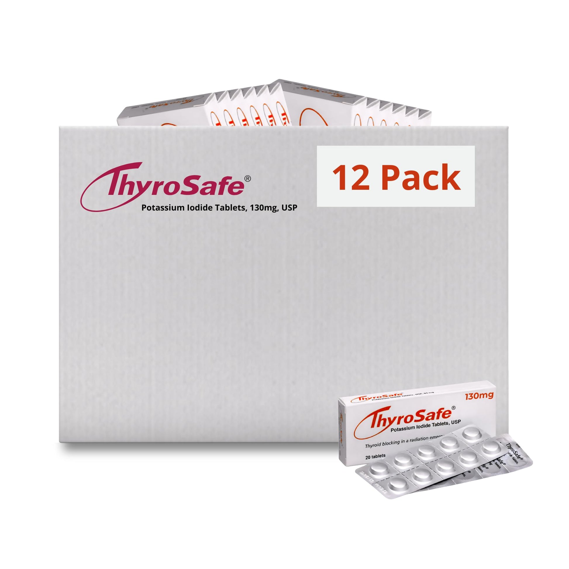 THYROSAFE Potassium Iodide 130mg Tablets, 240 Count