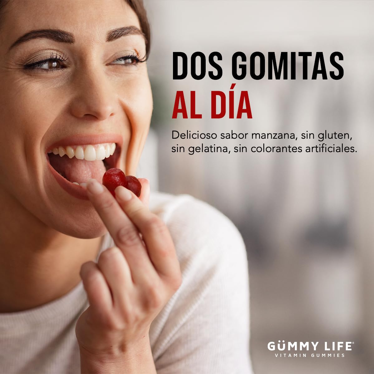 Gummy Life Vitamin Gummies Apple Vinegar Gummies with Folic Acid and Vitamin B12 Gummy 60