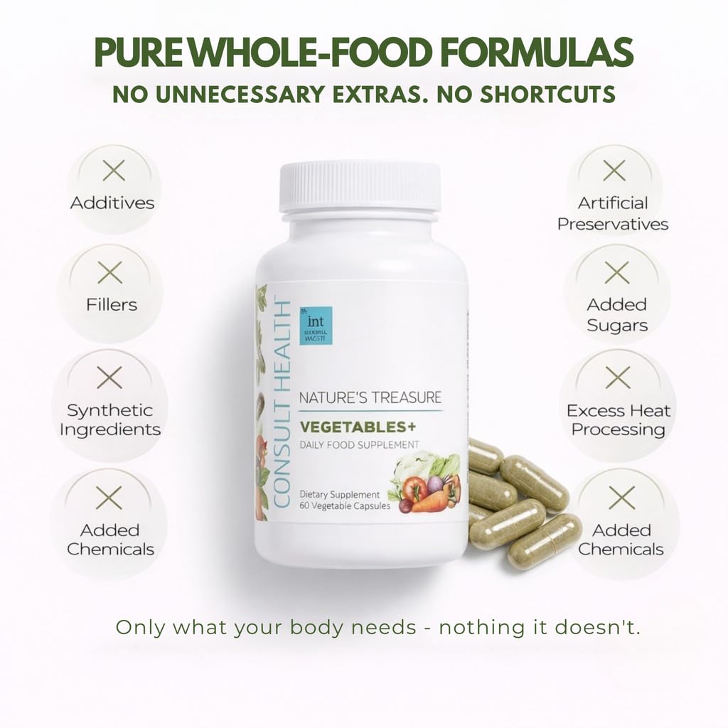 Consult Health Nature's Treasure Fruit & Veggie Superfood Supplement 120 Capsules