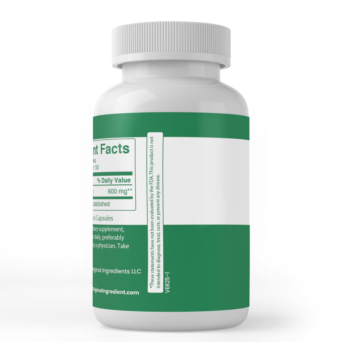 PURE ORIGINAL INGREDIENTS Barley Grass Capsule, 100 Capsules