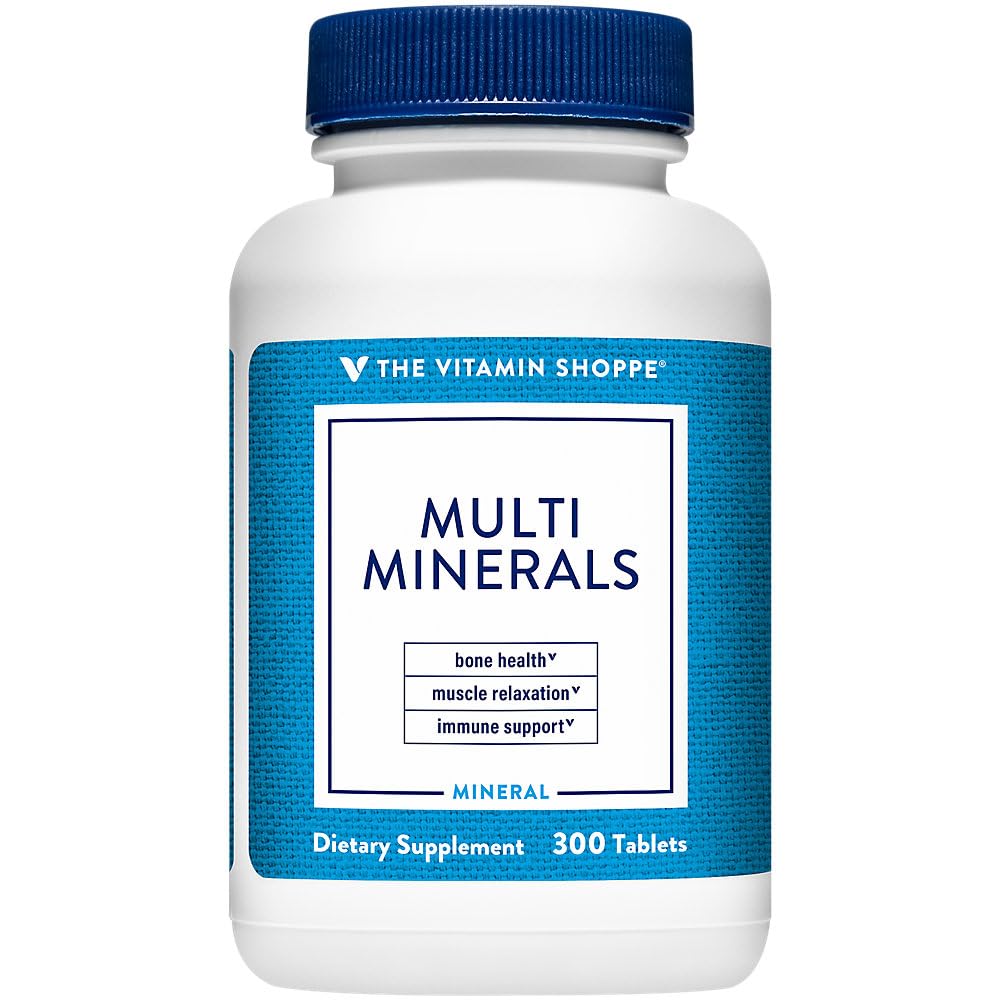 The Vitamin Shoppe Multi Minerals with Boron & Vitamin D Tablet, 300 Tablets
