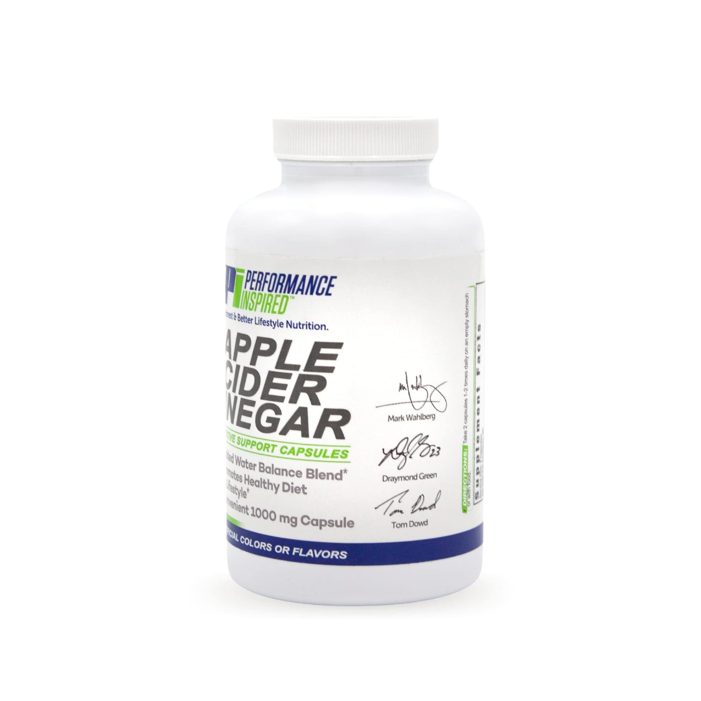 Performance Inspired Apple Cider Vinegar Capsules 1000mg, 180 Capsules