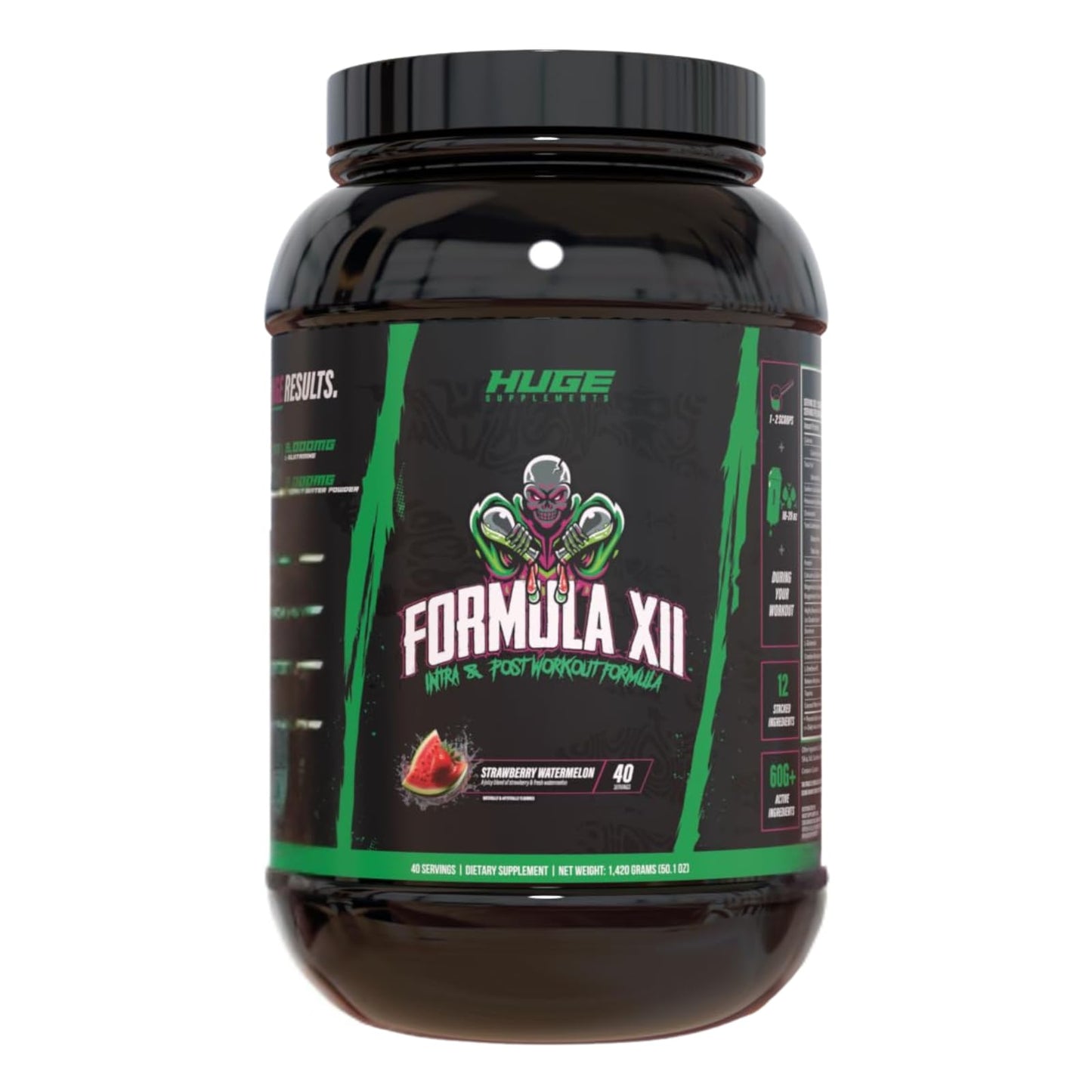 Huge Supplements Formula XII Intra Workout Carbs & Post Workout Recovery Powder, 50