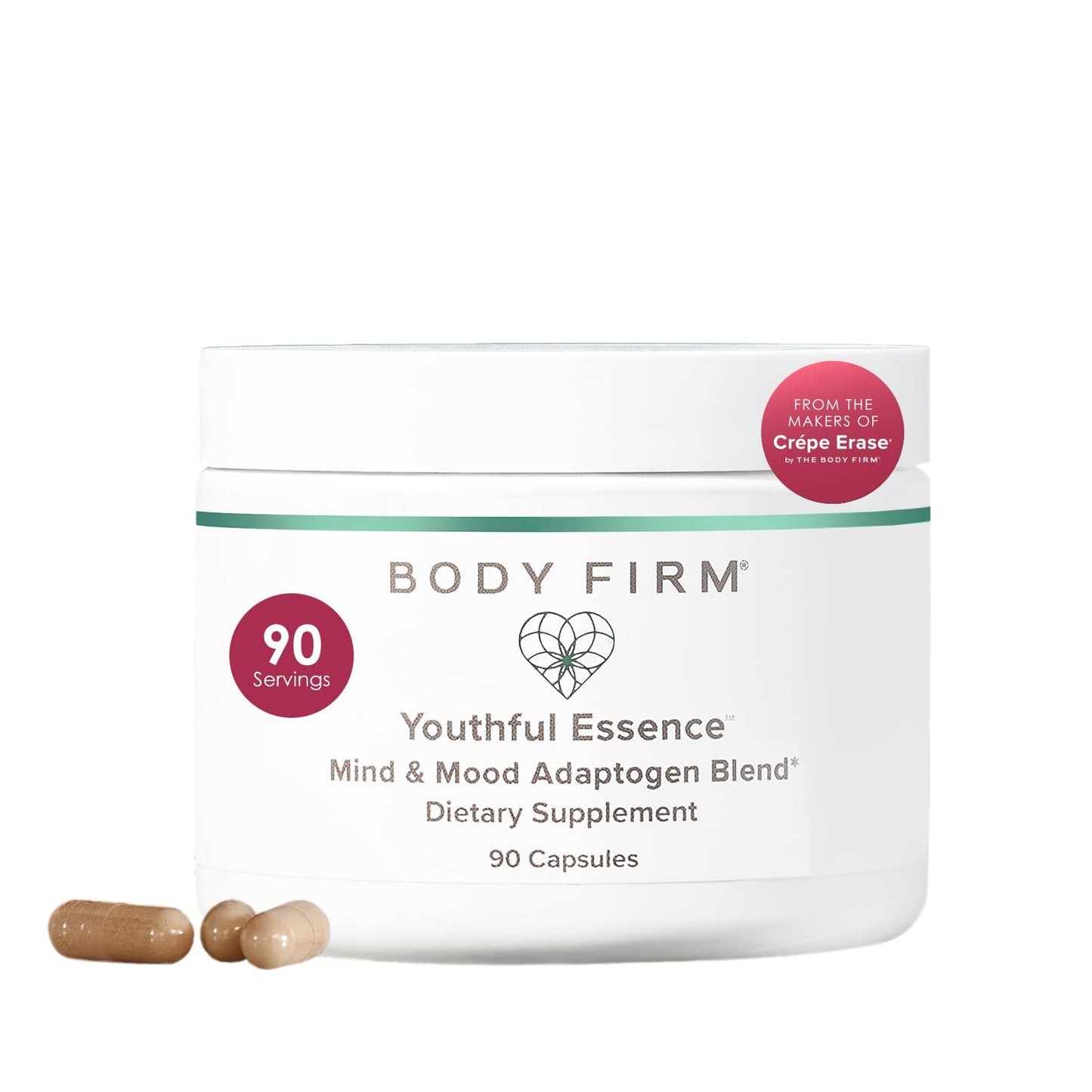 BODY FIRM Youthful Essence Mind & Mood Adaptogen Boost Capsule 90 Count