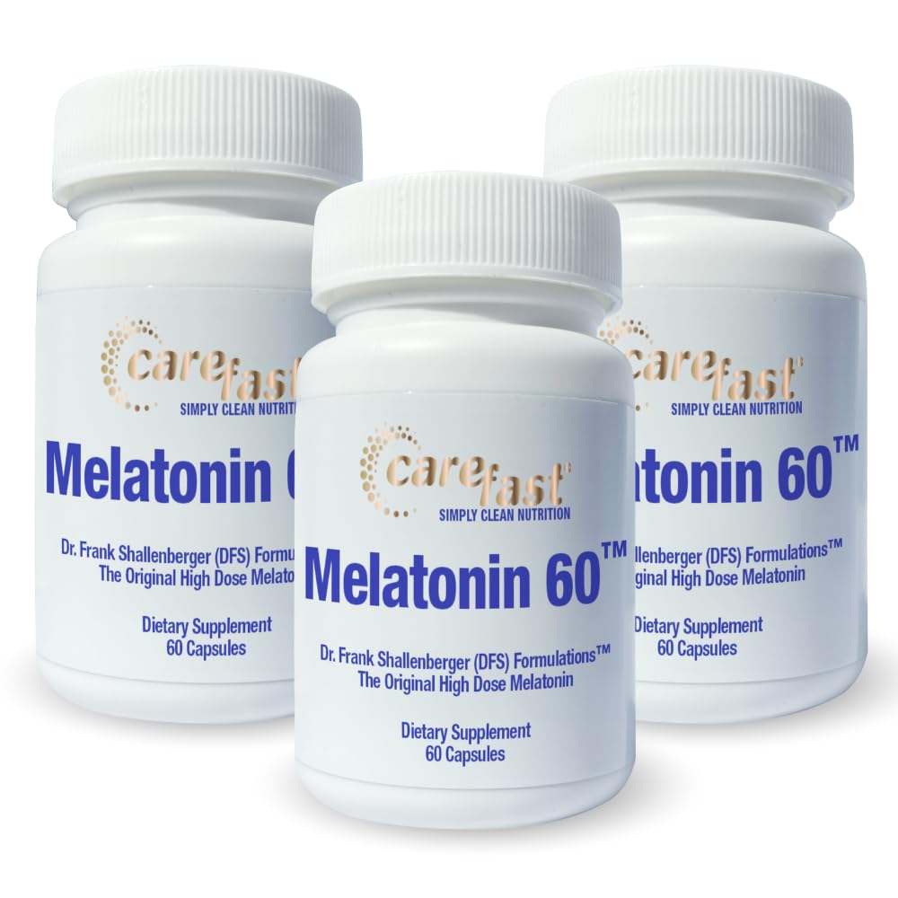 CAREFAST Pure Melatonin 60mg Capsule, 180 Count