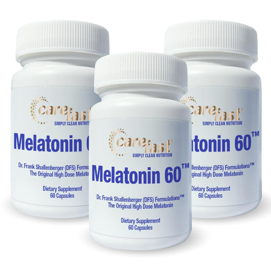 CAREFAST Pure Melatonin 60mg Capsule, 180 Count