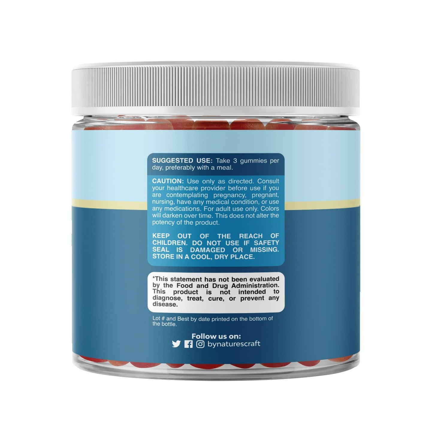 Natures Craft Men's Multivitamin Gummies with Superfood Complex, CoQ10 & Ashwagandha for Energy and Immune Support, 90 Gummies